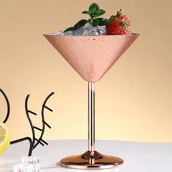 Бокал для вина из нержавеющей стали, 220 мл, с высоким основанием, антикоррозийный, изысканный встроенный бокал для шампанского серебряный