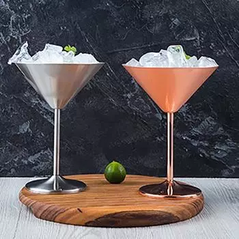 Бокал для вина из нержавеющей стали, 220 мл, с высоким основанием, антикоррозийный, изысканный интегрированный бокал для шампанского для бара