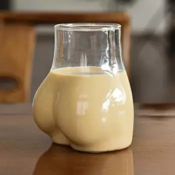 Бокал для вина в форме приклада, стеклянная чашка на 450 мл, прозрачная новинка, забавные бокалы в форме приклада, креативная форма тела, стеклянная чашка для коктейля для барной вечеринки, универсальная белый