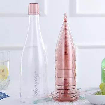 Бокалы для шампанского, сок, вино, мимоза для ежедневной вечеринки, пикника розовый