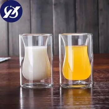 Бокалы для вина, чашка Wskey, чашка для кофе, сока, воды, чашка для питья, стеклянная кружка с двойным дном, чайная кружка, 120 мл