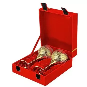 Бокалы для вина из латуни с покрытием из золота 24 карата, металлические бокалы, фужеры для шампанского, Дивали, подарок на годовщину свадьбы