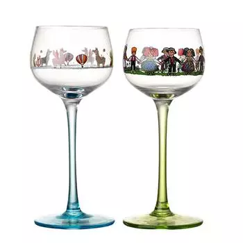 Бокалы для вина в стиле Эльзас для маленьких людей, домашний декор, бокал для вина, подходящий для подарков на день рождения, Рождество и свадьбу 6(жидкая унция)