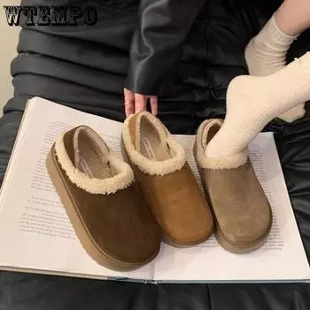Boken Shoes женские осенне-зимние ретро-туфли на одну ногу с бархатным носком 35 хаки
