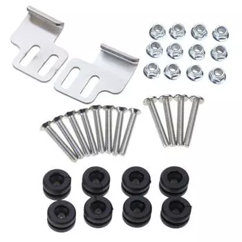 Боковая часть багажника мотоцикла, крепеж, крепеж, винт, фиксатор, опорные планки