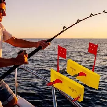 Боковая доска для строгания с флагом из вспененного ЭВА, прочная, регулируемая, для рыбалки на открытом воздухе, для троллинга, для рыбалки с морской водой, левая и правая сторона, аксессуары для рыбалки в соленой воде L