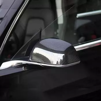 Боковая крышка зеркала заднего вида, боковая крышка зеркала для Tesla Model Y, декоративная замена, 2 шт., автомобильные аксессуары матовый черный