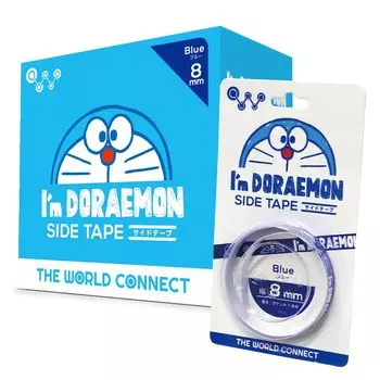 Боковая лента для настольного тенниса The World Connect TWC DORAEMON, синяя, 10 мм, 20 комплектов, коробка. Я синий