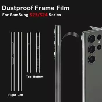 Боковая пленка для Samsung Galaxy S23 S24 Ultra Frame, матовая ультратонкая защитная пленка S23 чистый