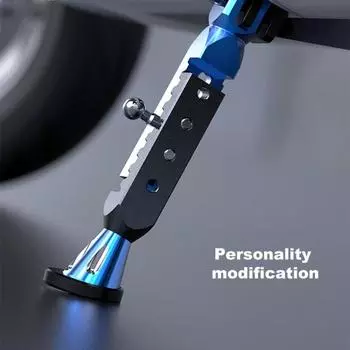 Боковая подножка, регулируемая парковочная нижняя часть из алюминиевого сплава, противоскользящая боковая опора для ног для мотоцикла чёрный