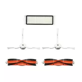Боковая щетка, фильтры Hepa и щетка из щетины для пылесоса 1S/Roborock T65 S6 белый