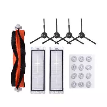 Боковая щетка, фильтры Hepa и щетка из щетины для пылесоса 2/Roborock T65 S6 белый