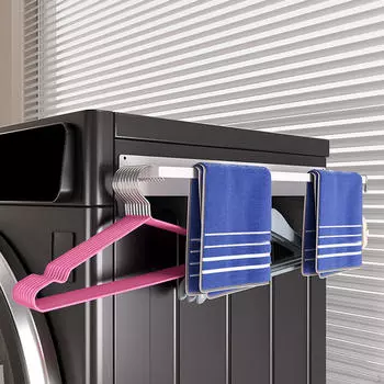 Боковая стойка для белья для ванной комнаты, прочная вешалка для одежды, простая установка, вешалка для хранения white Single layer
