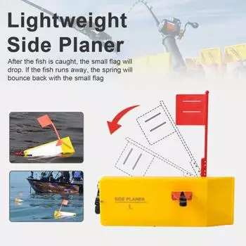 Боковая строгальная доска с пружиной-флажком, прочная, регулируемая, для оффшорного морского судна Left