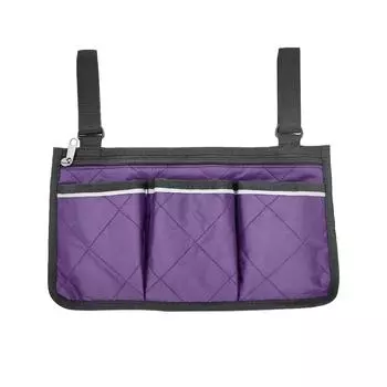 Боковая сумка для хранения инвалидной коляски на открытом воздухе, карман для подлокотника, органайзер, держатель, популярный чёрный