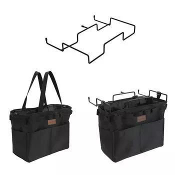 Боковая сумка для хранения походного стола, многофункциональная складная холщовая сумка с крючком, стол для пикника на открытом воздухе, подвесная посуда большой емкости Bracket