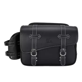 Боковая сумка KEMIMOTO объемом 10 л, сумка на седло мотоцикла, водоотталкивающая, с держателем для напитков, в комплекте, для хранения мелких предметов, черная, совместима с Rebel 250