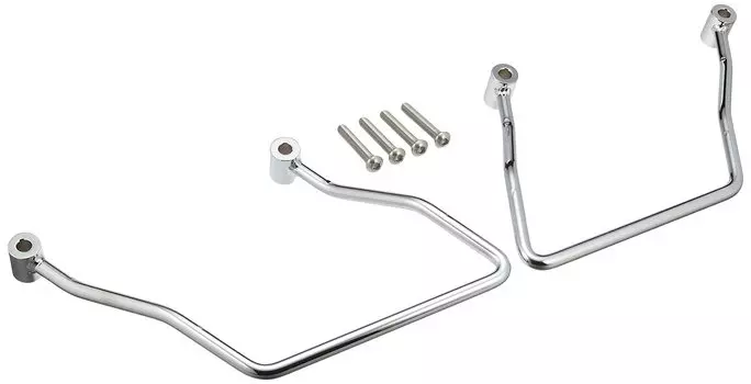 Боковая сумка Kijima Bike Parts, стальной держатель Eliminator 250, левый и правый, комплект, хромированный 210-470