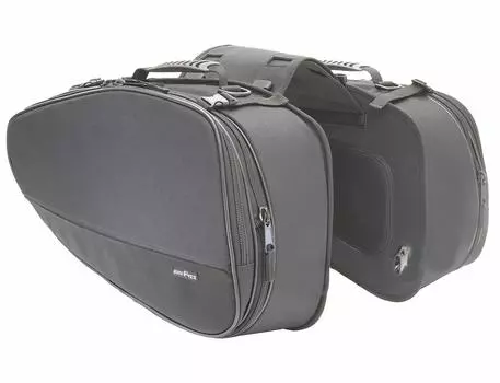 Боковая сумка TANAX L MOTOFIZZ черная вместимость для мотоциклов Multi-Fit MFK-187 (Переменная 38-56л) чёрный
