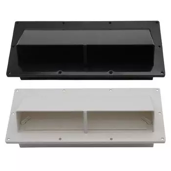 Боковая вентиляционная решетка для автодома, прицепа, выхлопная крышка, малошумные вентиляционные отверстия для боковых стенок кемпера, крышка вентиляционного отверстия для вытяжки на колесах с винтами чёрный