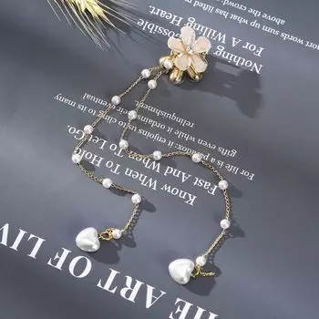 Боковая заколка для волос с жемчугом, заколки-цветы, мини-заколки-крабы для женщин, шпильки, аксессуары для волос