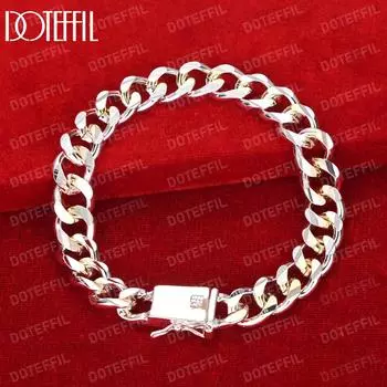 Боковой браслет из стерлингового серебра 925 пробы, свадебные украшения 20cm