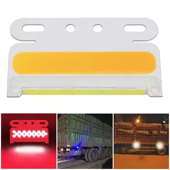 Боковой фонарь COB для грузовика, 10 шт./компл., светодиодные поворотные фонари, супер яркие, 24 В, 42 светодиодные сигнальные лампы, автомобильные аксессуары жёлтый