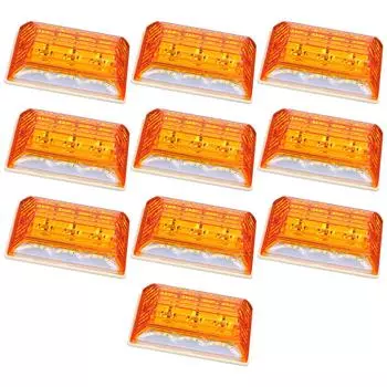 Боковой габаритный фонарь Moderno La Tail для грузовика 24 В с подсветкой, водонепроницаемый светодиодный, 102 мм x 87 мм x 34 мм, оранжевый, 10 шт. YM-212-N1 оранжевый