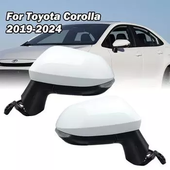 Боковой обогрев зеркала автомобиля в сборе для Toyota Corolla 2019-2025 Детали Аксессуары Внешняя слепая зона с электрическим складыванием