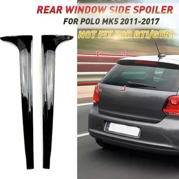 Боковой спойлер на заднее окно, молдинг, накладка, подходит для VW Volkswagen Polo Mk5 6R 6C 2009-2017, декоративный автомобиль