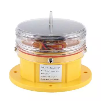 Боковой свет на солнечной энергии Боковой свет IP68 Водонепроницаемый светодиодный судовой морской док баржа сигнальный маяк мигающий свет 360° освещение