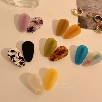 Боковой зажим Французская заколка для волос каплевидной формы Уксусная кислота Зажим-утконос Изящная женская Style A