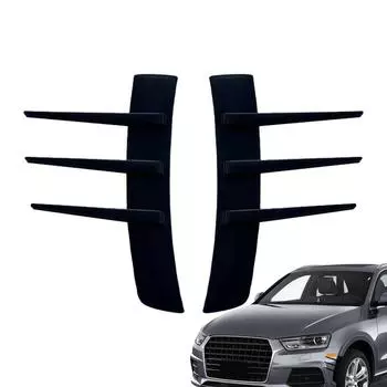Боковые крылья автомобиля, боковое крыло, спойлер, обтекатель, двухсторонняя прочная лента, нижняя крышка, защитный кожух, амортизирующий чёрный