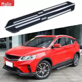 Боковые педали Geely Binyue 2018 — модифицированные автомобильные аксессуары Dark Horse