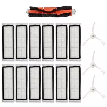 Боковые щетки пылесоса, вращающиеся щетки, фильтры, сменные детали, подходящие для робота-пылесоса Roborock