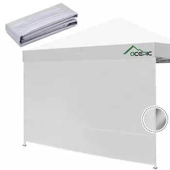 Боковые стенки палатки ACEPIC Instant Canopy с серебряным покрытием для складного тента размером 3x3 м из полиэстера 300D UV Fabric, 100% водонепроницаемость, 99% защита,