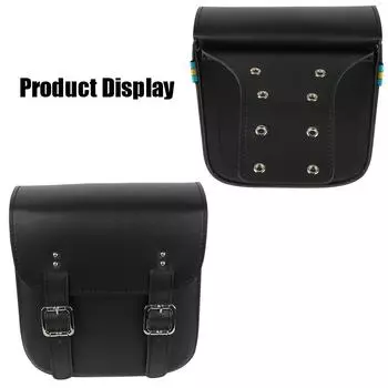 Боковые сумки для мотоцикла, сумка для хранения инструментов, универсальная, 2 шт./комплект, сумка для седла мотоцикла, большая вместимость чёрный