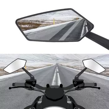 Боковые зеркала Аксессуары для мотоциклов Cafe Racer Мотоциклетные зеркала заднего вида чёрный