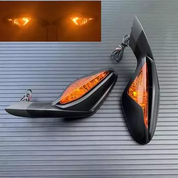 Боковые зеркала заднего вида для мотоцикла с указателем поворота для MV Agusta F3 675 800 2013- Мотоциклетный вид сзади