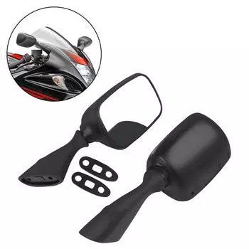 Боковые зеркала заднего вида для мотоцикла Suzuki Hayabusa GSXR1300 GSX1300R 1999-2020 GSX-R 600 750 1000 2001-2003 Зеркало заднего вида чёрный