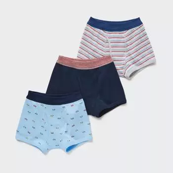 БОКСЕРЫ ДЛЯ МАЛЬЧИКОВ UNIQLO АВТОМОБИЛЬ 3P