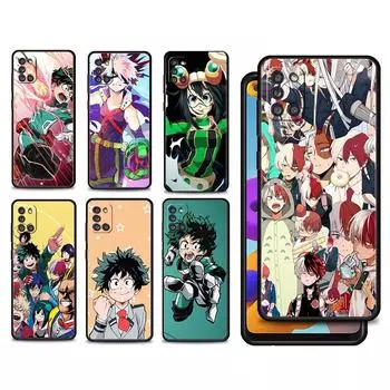 Boku no Hero Academia черный смартфон для Samsung A41 A52 A31 A12 A72 A71 A02s A21s A51 A32 4G A73 A53 A03s A33 чехол для мобильного телефона Samsung A71