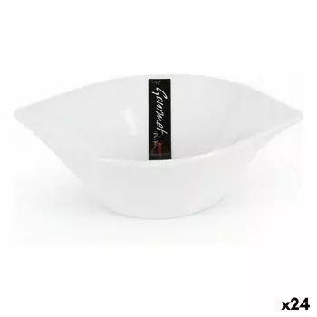 Bol Pour Apritifs Pica-pica Gourmet Blanc 15 X 11,5 X 4,2 Cm (24 Units) TU