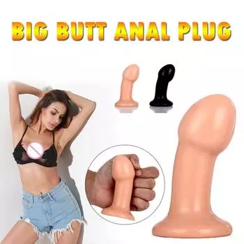 Большая Анальная пробка, гладкая, мягкая, огромная анальная пробка для взрослых, эротические игрушки, игрушки для женщин