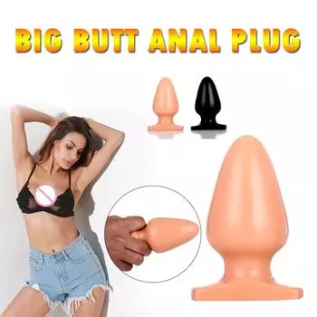 Большая Анальная пробка, гладкая, мягкая, огромная анальная пробка для взрослых, эротические игрушки, игрушки для женщин