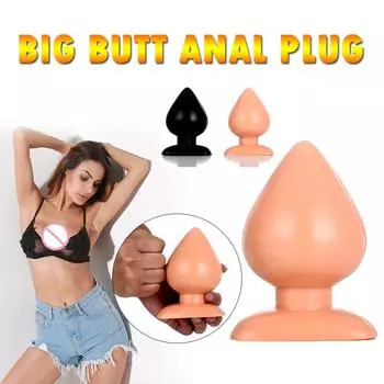 Большая Анальная пробка, гладкая, мягкая, огромная анальная пробка для взрослых, эротические игрушки, игрушки для женщин