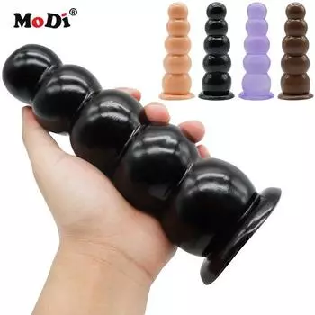 Большая анальная пробка MoDi, секс-игрушка для женщин и мужчин, мягкие товары для секса