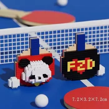 Большая большая панда, цветок, фрукты, кукла Лай Менглан, сборка головоломки, строительный блок, подарочная игрушка