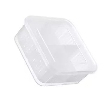 Большая четырехсекционная коробка для хранения свежего зеленого лука с крышкой, удобный кухонный органайзер, контейнер для хранения