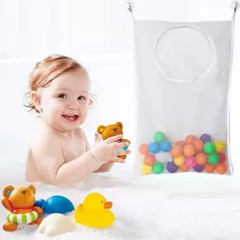 Большая детская игрушка, сетчатая сумка для ванной, кукла-органайзер, присоска, игрушка для ванной, игрушки, сетка, детская игрушка для ванны, игровая сумка для детей